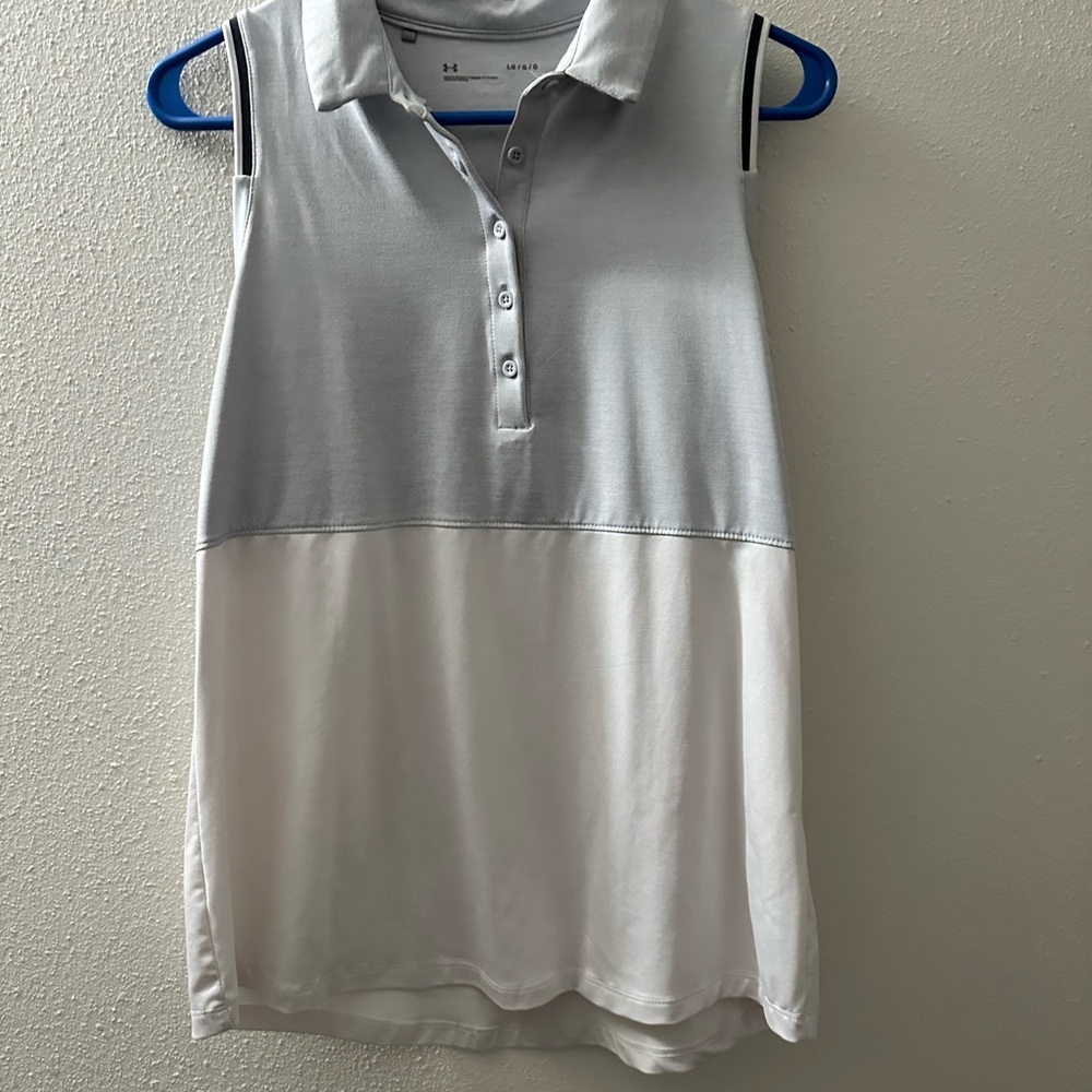 Under Armour Two-Tone Sleeveless Polo